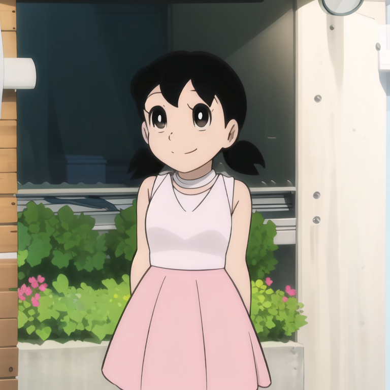 02235-4249602520-masterpiece, best quality,light smile, city, street, _1girl, solo, black hair, pink dress, arm around back, _ , short twintails,.png
